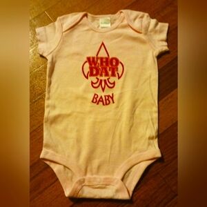 Baby pink New Orleans onesie Sz 12 months
